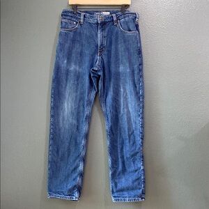 Carhartt Men's Size 36 Relaxed Fit Flannel-Lined 5 Pocket Jeans Model BD4942-M